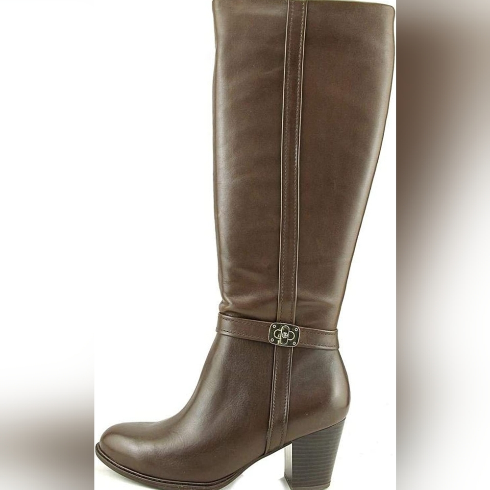 Giani Bernini brown leather boots Wide Calf 11